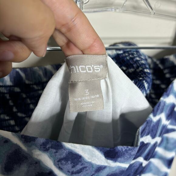 Chico's Blue Tie Dye Maxi Skirt Sz 3/XL - Picture 5 of 14